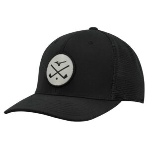 CROSSED CLUBS MESHBACK HAT : Black